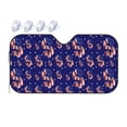 thumbnail image 1 of DouZhe Car Sunshades for Windshield, American Flag Abstract Dollar Sign Pattern Car Sun Shade Block Heat and UV Rays, 55" x 30", 1 of 8