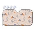 thumbnail image 1 of DouZhe Car Sunshades for Windshield, Cute Mountains Humps Spruce Pattern Car Sun Shade Block Heat and UV Rays, 55" x 30", 1 of 8