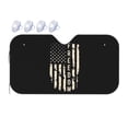 thumbnail image 1 of DouZhe Car Sunshades for Windshield, Freedom American Flag Pattern Car Sun Shade Block Heat and UV Rays, 55" x 30", 1 of 8