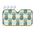 thumbnail image 1 of DouZhe Car Sunshades for Windshield, Hawaii Fruits Sketch Pattern Car Sun Shade Block Heat and UV Rays, 55" x 30", 1 of 8