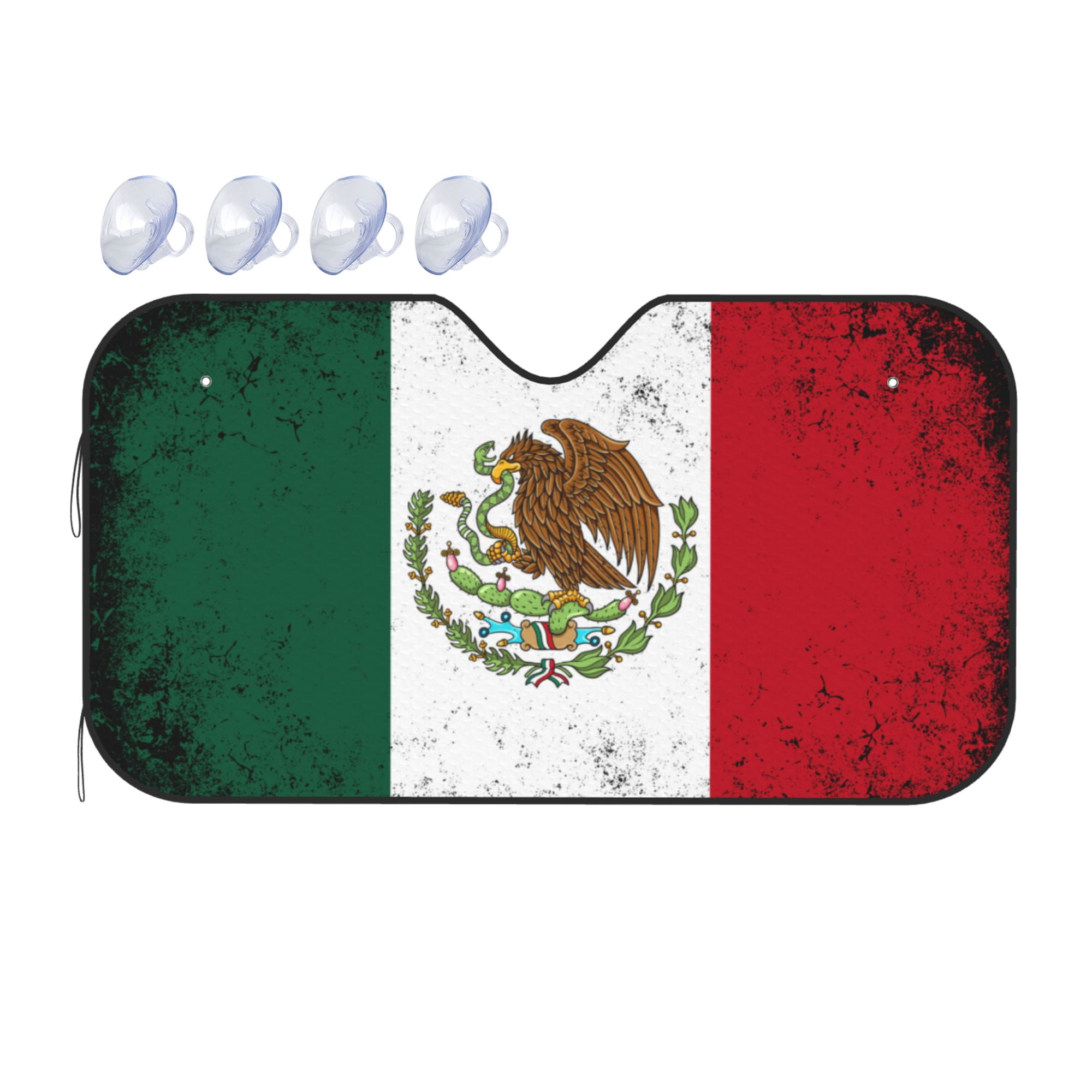 Chilli Taco Pattern Print Car Sun Shade