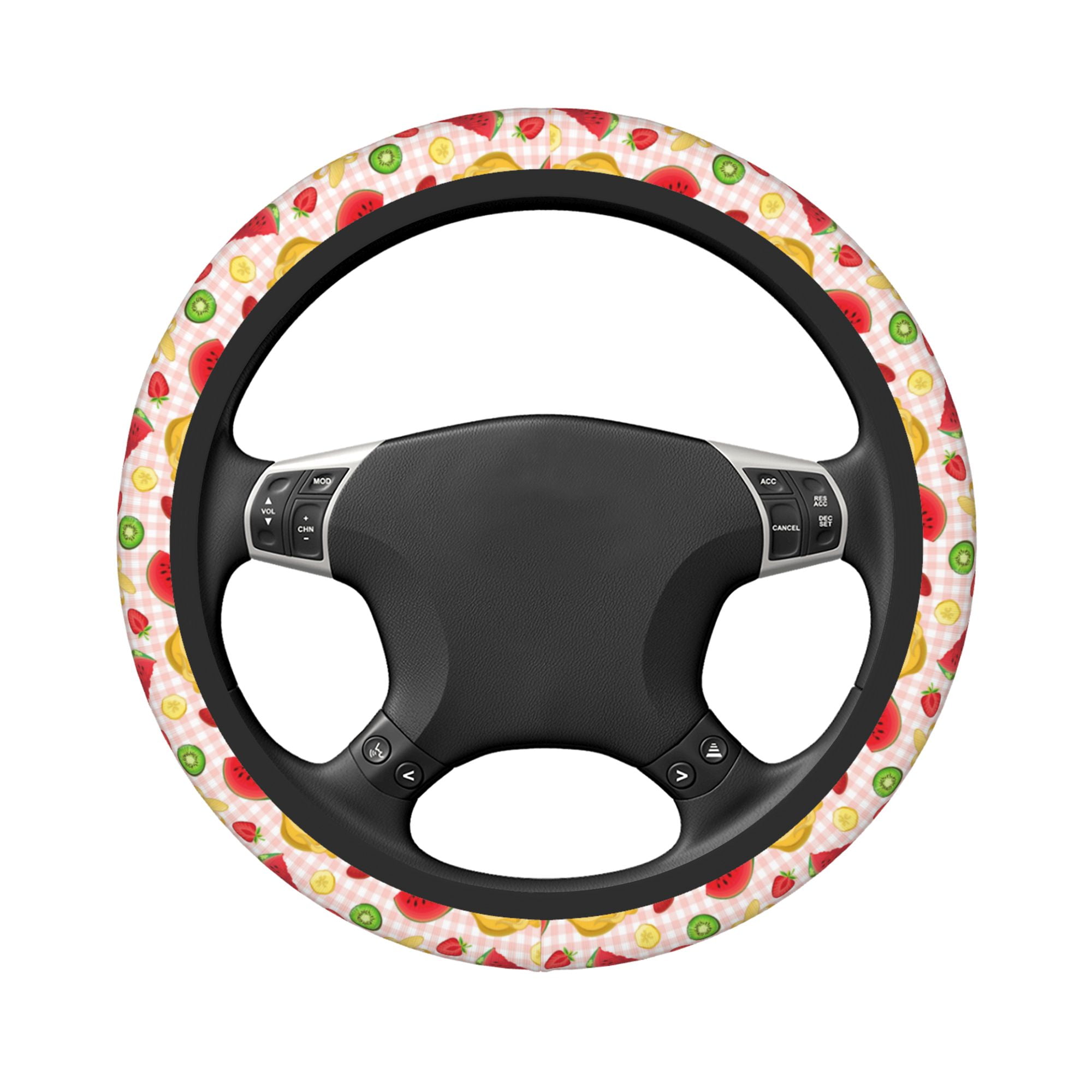 DouZhe Colorful Banana Strawberry Fruit Slice Prints Steering Wheel ...