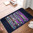 thumbnail image 1 of DouZhe Doormat Non-Slip Washable Floor Mat, Indoor Area Rug Eat Sleep Game Repeat Gaming Design Pattern Carpet, 24x16 inches, 1 of 7