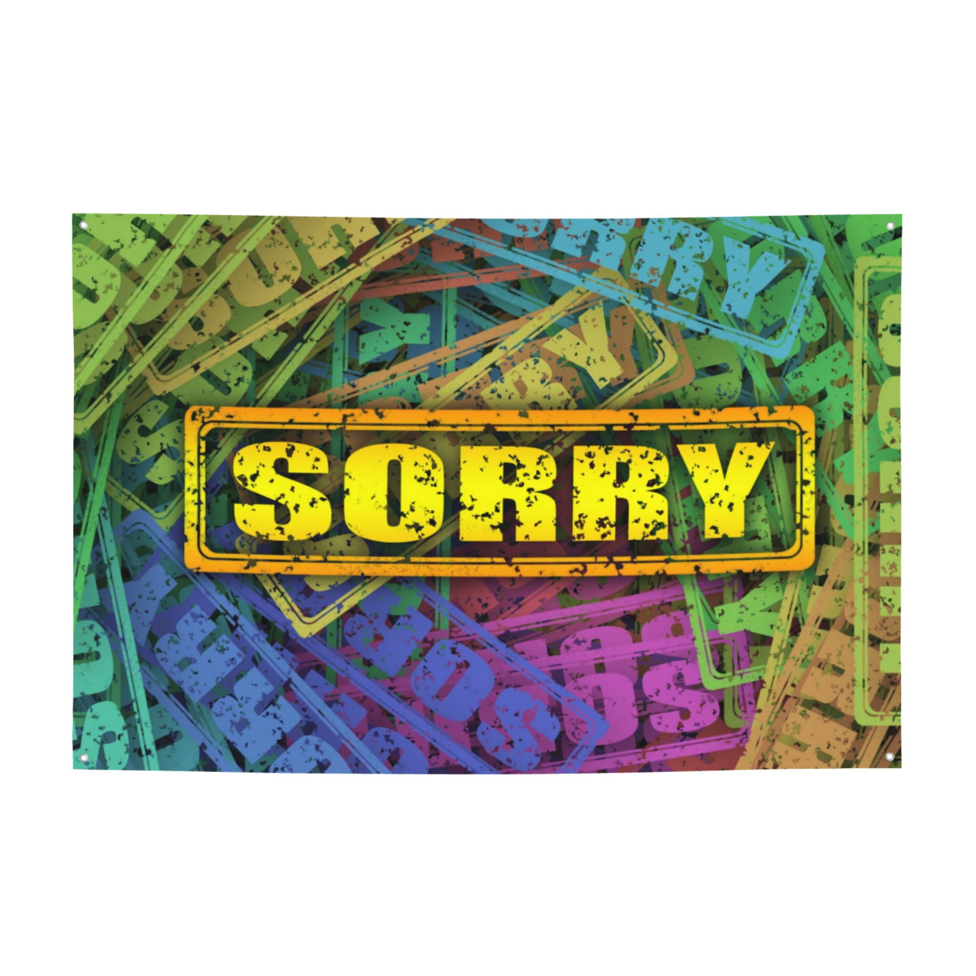 DouZhe Excuse Me Sorry Writing Sign Banner, Apologize Rubber Stamp ...
