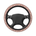 thumbnail image 1 of DouZhe Fashion Leopard Print Pastels Prints Steering Wheel Cover, Universal 15 inch Anti-Slip Odorless Elastic Car Steering Wheels Cover for Women Men, 1 of 7