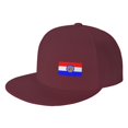 thumbnail image 1 of DouZhe Flat Brim Cap Snapback Hat, Missouri State Seal Flag Prints Adjustable Red Adult Baseball Cap, 1 of 7