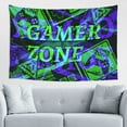 thumbnail image 1 of DouZhe Gaming Gamer Zone Tapestry Modern Wall Hanging Tapestries Dorm Room Home Decor, 60" x 40", 1 of 7