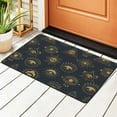 thumbnail image 1 of DouZhe Gold Evil Talisman Eyes Rugs Doormat, Non-Slip Machine Washable Carpets Floor Door Mat , 36" x 24", 1 of 7