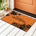 thumbnail image 1 of DouZhe Happy Halloween Spooky Skull Rugs Doormat, Non-Slip Machine Washable Carpets Floor Door Mat , 36" x 24", 1 of 7
