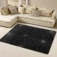 thumbnail image 1 of DouZhe Horror Spider Web Cobweb Pattern Area Rugs Non-Slip Machine Washable Floor Mat, Style Carpet Doormat, 63x48 inches, 1 of 6