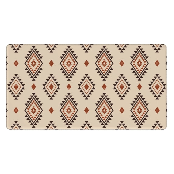 DouZhe Large Mouse Pad, Southwestern American Tribal Ikat Non-Slip Waterproof Rubber Keyboard Office Desk Pads Mousepad, 29.5 x 15.8 inches 3mm Thick