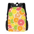 thumbnail image 1 of DouZhe Lightweight Backpack, Cute Lemon Orange Fruits Prints Travel Outdoor Hiking Bag School Bookbag Casual Daypack Backpacks for Women Men, 1 of 7