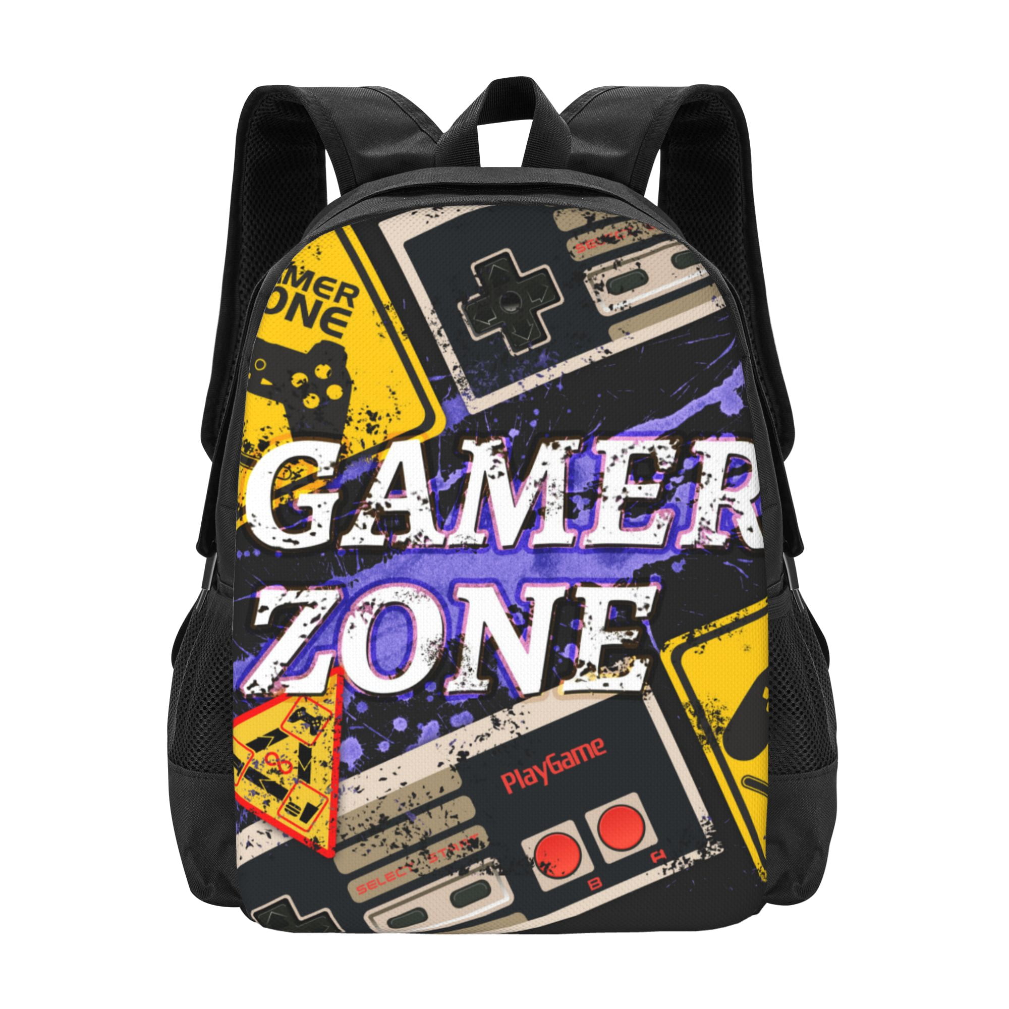 DouZhe Lightweight Backpack, Game Time Gamer Zone Prints Travel Outdoor