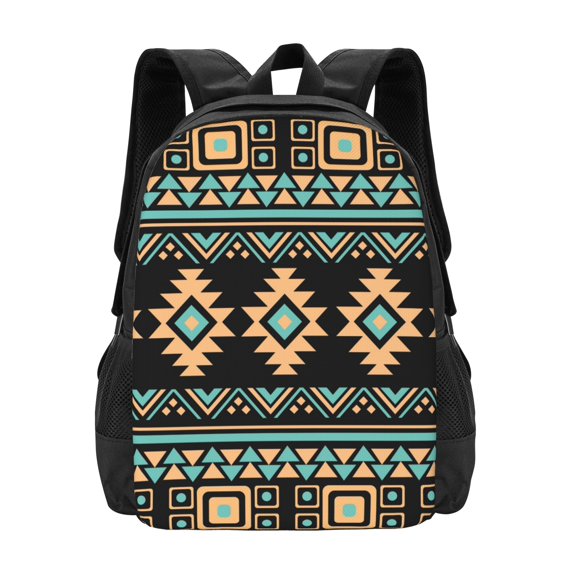 DouZhe Lightweight Backpack, Vintage Aztec Tribal Style Prints Travel Outdoor Hiking Bag School Bookbag Casual Daypack Backpacks for Women Men