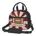 thumbnail image 1 of DouZhe Lunch Bags for Women and Men, American Football Match Sports Prints Reusable Portable Insulated Cooler Waterproof Lunch Tote Bag for Travel Work Picnic, 1 of 7