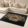thumbnail image 1 of DouZhe Maya Tribal Style Ornament Pattern Area Rugs Non-Slip Machine Washable Floor Mat, Style Carpet Doormat, 63x48 inches, 1 of 6
