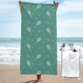 thumbnail image 1 of DouZhe Quick Dry Beach Towel, Super Absorbent Blue Tennis Racket Sports Pattern Bath Travel Towels, 27.5"x55", 1 of 7
