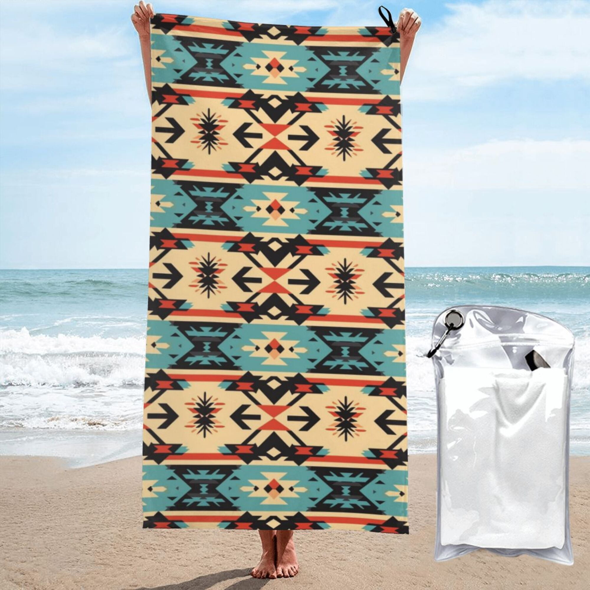 DouZhe Quick Dry Beach Towel, Super Absorbent Bohemian Ethnic Style ...