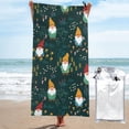thumbnail image 1 of DouZhe Quick Dry Beach Towel, Super Absorbent Cute Little Gnomes Mushroom Pattern Bath Travel Towels, 31.5"x63", 1 of 7