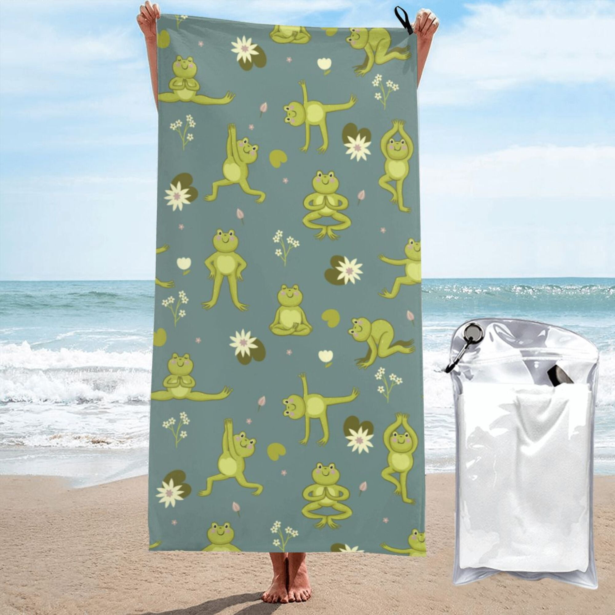 Vimorco Quick Dry Beach Towel Set Of 2 - Sand-Free Microfiber Oversized Towels 72x31 Inch For Pool, Camping, Travel - View #6