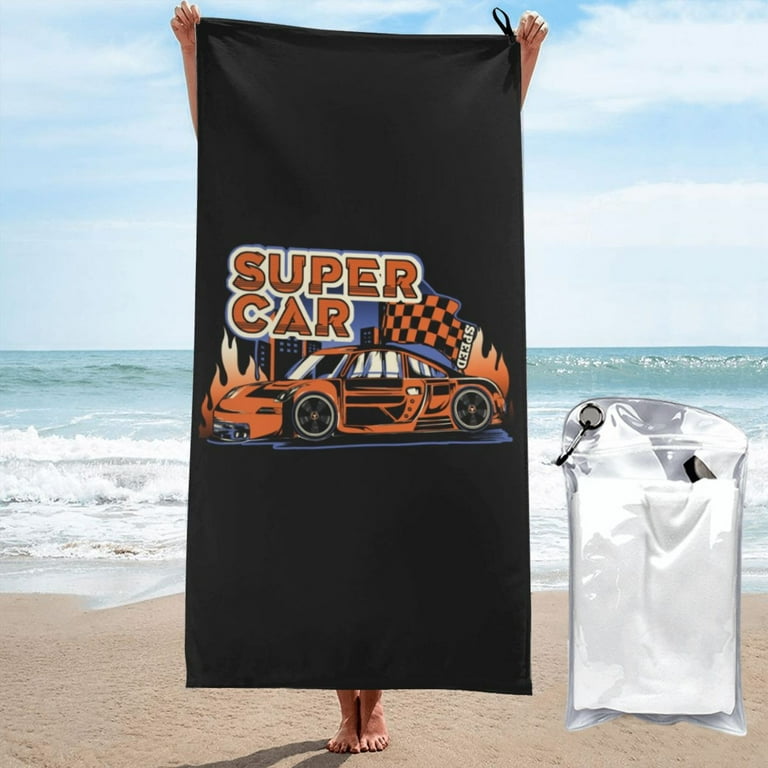 DouZhe Quick Dry Beach Towel, Super Absorbent Vintage