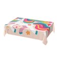 thumbnail image 1 of DouZhe Rectangular Tablecloth, Cute Pink Unicorn Rainbow Table Cloth for Kitchen Dinning Tabletop, 72" x 54" Waterproof Polyester Table Cover, 1 of 8