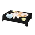 thumbnail image 1 of DouZhe Rectangular Tablecloth, Happy Tabby Cat Table Cloth for Kitchen Dinning Tabletop, 72" x 54" Waterproof Polyester Table Cover, 1 of 8