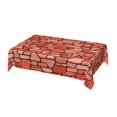 thumbnail image 1 of DouZhe Rectangular Tablecloth, Red Stone Brick Wall Table Cloth for Kitchen Dinning Tabletop, 72" x 54" Waterproof Polyester Table Cover, 1 of 8