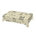 thumbnail image 1 of DouZhe Rectangular Tablecloth, Retro Paris Tower Graffiti Table Cloth for Kitchen Dinning Tabletop, 72" x 54" Waterproof Polyester Table Cover, 1 of 8