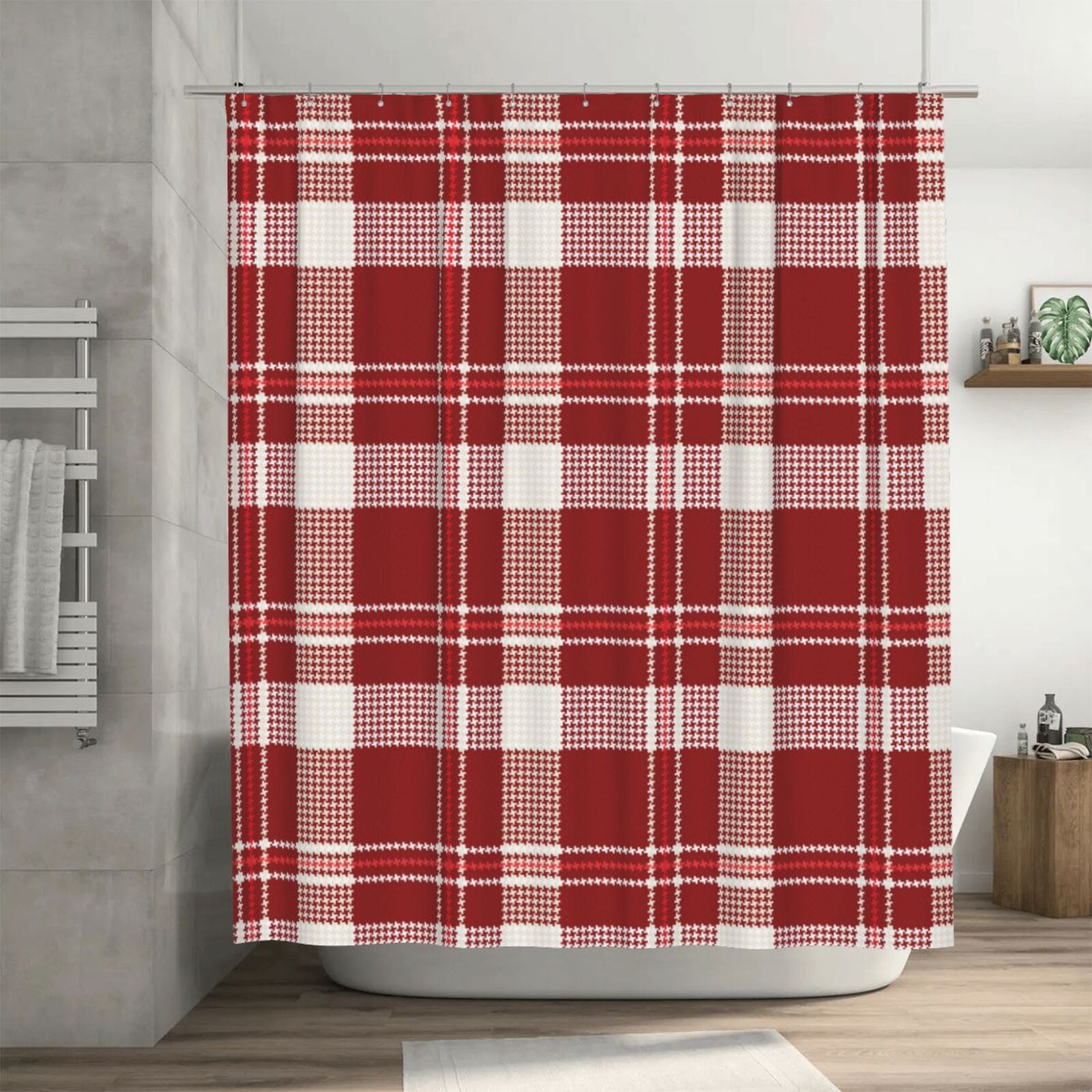 Graham Of Menteith Red Tartan Shower Curtain main image 1