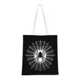 thumbnail image 1 of DouZhe Reusable Grocery Bags, Fantasy Spider Net Abstract Lightweight Polyester Canvas Cloth Tote Bag for Travle Gym Shopping School, 15" x 16", 1 of 7