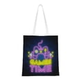 thumbnail image 1 of DouZhe Reusable Grocery Bags, Game Time Neon Signs Lightweight Polyester Canvas Cloth Tote Bag for Travle Gym Shopping School, 15" x 16", 1 of 7
