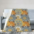thumbnail image 1 of DouZhe Ultra-Soft Micro Fleece Lightweight Flannel Bed Blanket, Bohemia Mandala Kaleidoscope Print Cozy Warm Throw Blankets, 80"x60", 1 of 7