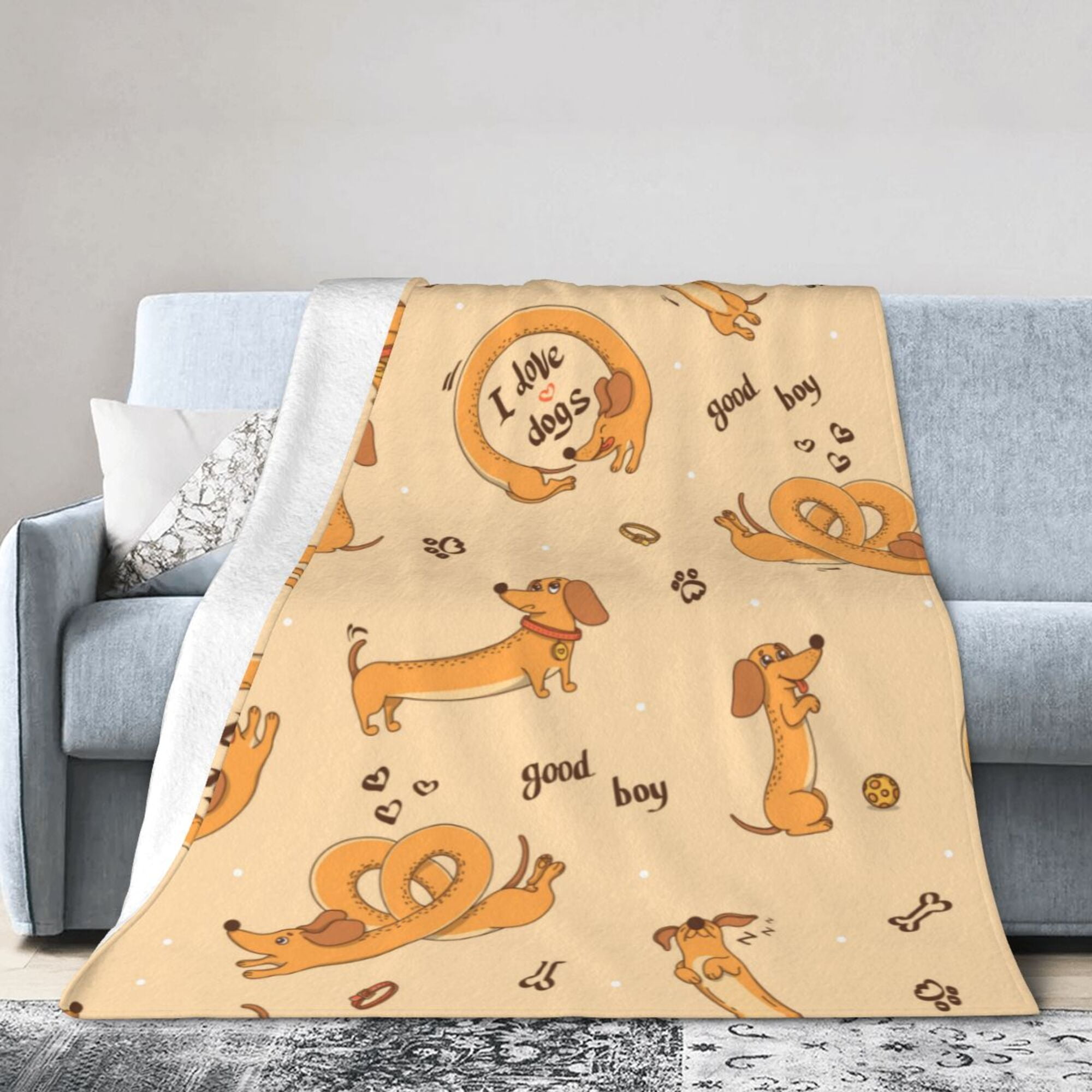 DouZhe Ultra-Soft Micro Fleece Lightweight Flannel Bed Blanket