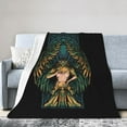 thumbnail image 1 of DouZhe Ultra-Soft Micro Fleece Lightweight Flannel Bed Blanket, Guardian Angel Print Cozy Warm Throw Blankets, 50"x40", 1 of 7