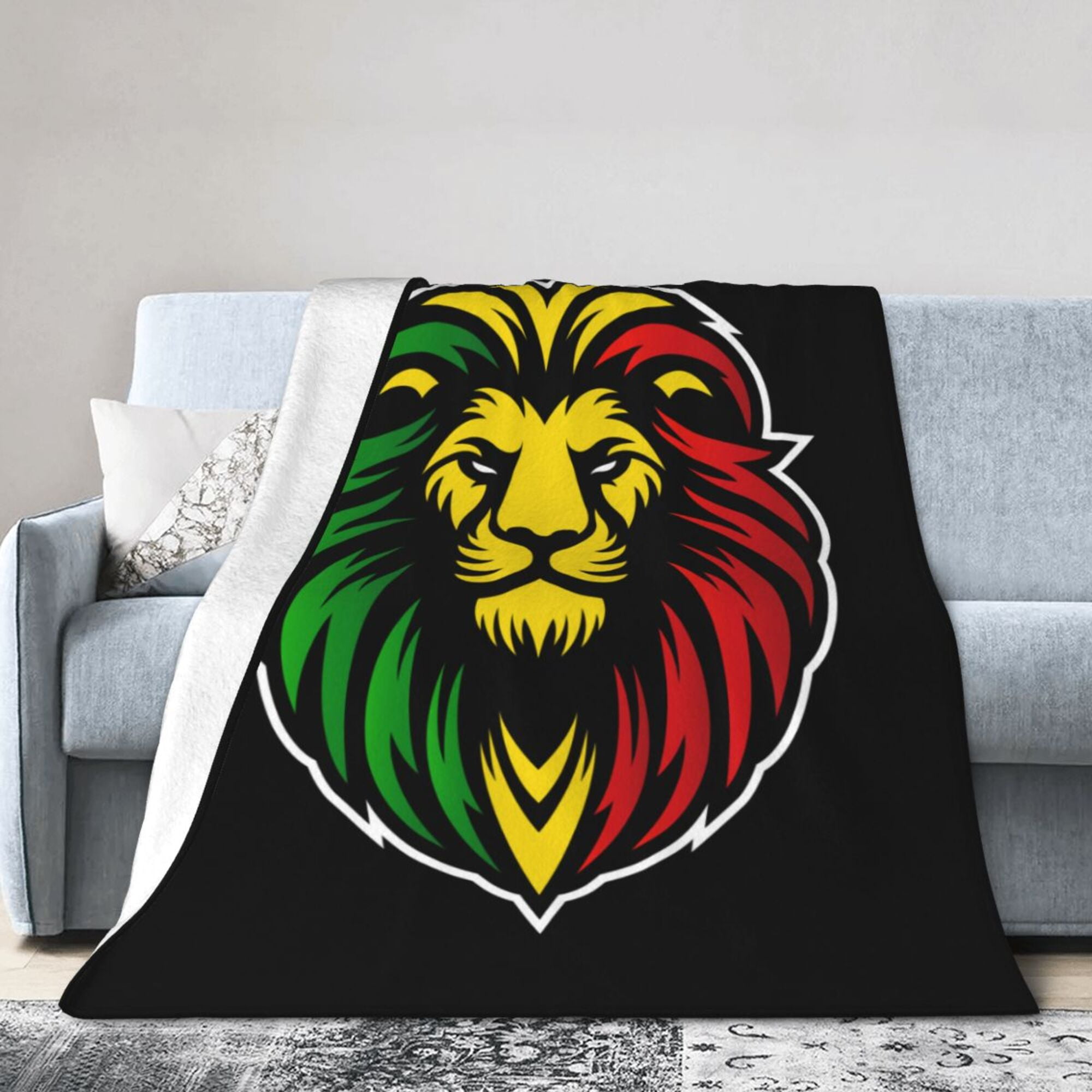 Jamaican Pattern Print Blanket
