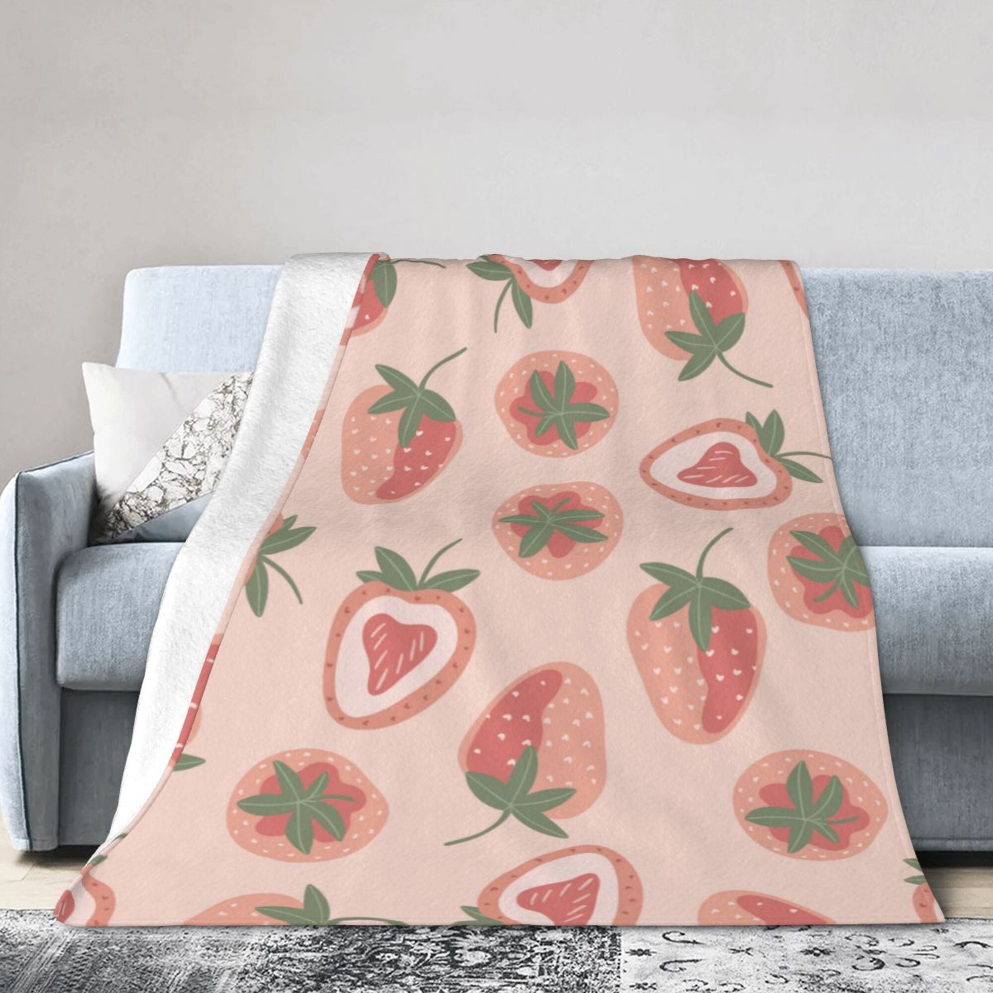 DouZhe Ultra-Soft Micro Fleece Lightweight Flannel Bed Blanket, Pink ...