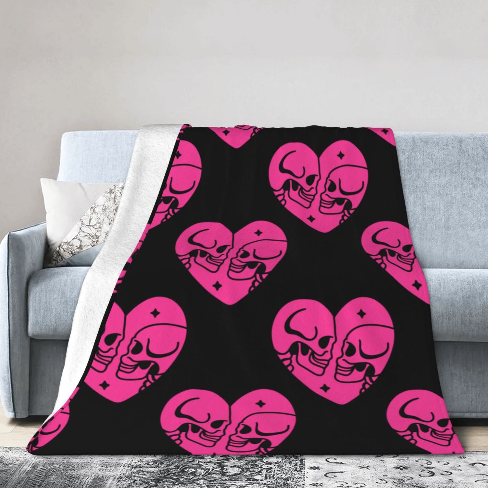 Swift Floral Peach Rouge Remix Ultra-Soft Micro Fleece Blanket 40