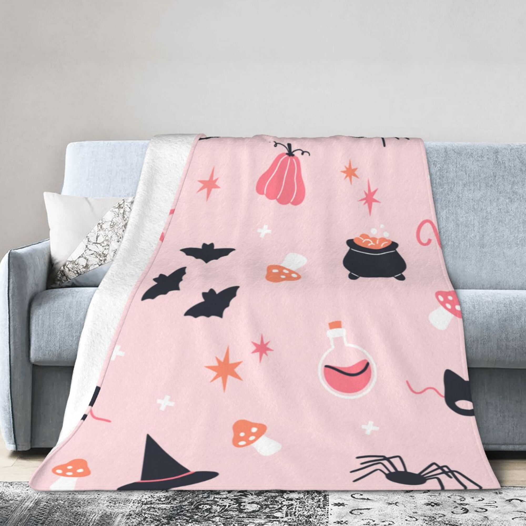 DouZhe Ultra-Soft Micro Fleece Lightweight Flannel Bed Blanket, Pink ...