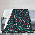 thumbnail image 1 of DouZhe Ultra-Soft Micro Fleece Lightweight Flannel Bed Blanket, Vintage Grunge Abstract Graffiti Print Cozy Warm Throw Blankets, 60"x50", 1 of 7