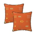 thumbnail image 1 of DouZhe Velvet Decorative Throw Pillow Covers Set of 2, Soft Square Cushion Cover with Invisible Zipper Geometric Decorative Retro Tribe Style Printing, 20"x20", 1 of 7