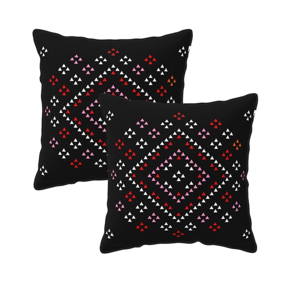DouZhe Velvet Decorative Throw Pillow Covers Set of 2, Soft Square Cushion Cover with Invisible Zipper Abstract Texture Design Printing, 18"x18"