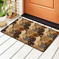 thumbnail image 1 of DouZhe Vintage Indonesian Traditional Ethnic Style Rugs Doormat, Non-Slip Machine Washable Carpets Floor Door Mat , 36" x 24", 1 of 7