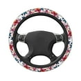 thumbnail image 1 of DouZhe Watercolor Romantic Butterfly Prints Steering Wheel Cover, Universal 15 inch Anti-Slip Odorless Elastic Car Steering Wheels Cover for Women Men, 1 of 7