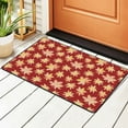 thumbnail image 1 of DouZhe Watercolor Yellow Maple Leaves Rugs Doormat, Non-Slip Machine Washable Carpets Floor Door Mat , 36" x 24", 1 of 7