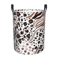 thumbnail image 1 of DouZhe Waterproof Collapsible Large Laundry Baskets, Mix Animal Fashion Texture Prints Circular Hamper with Handles, 1 of 7