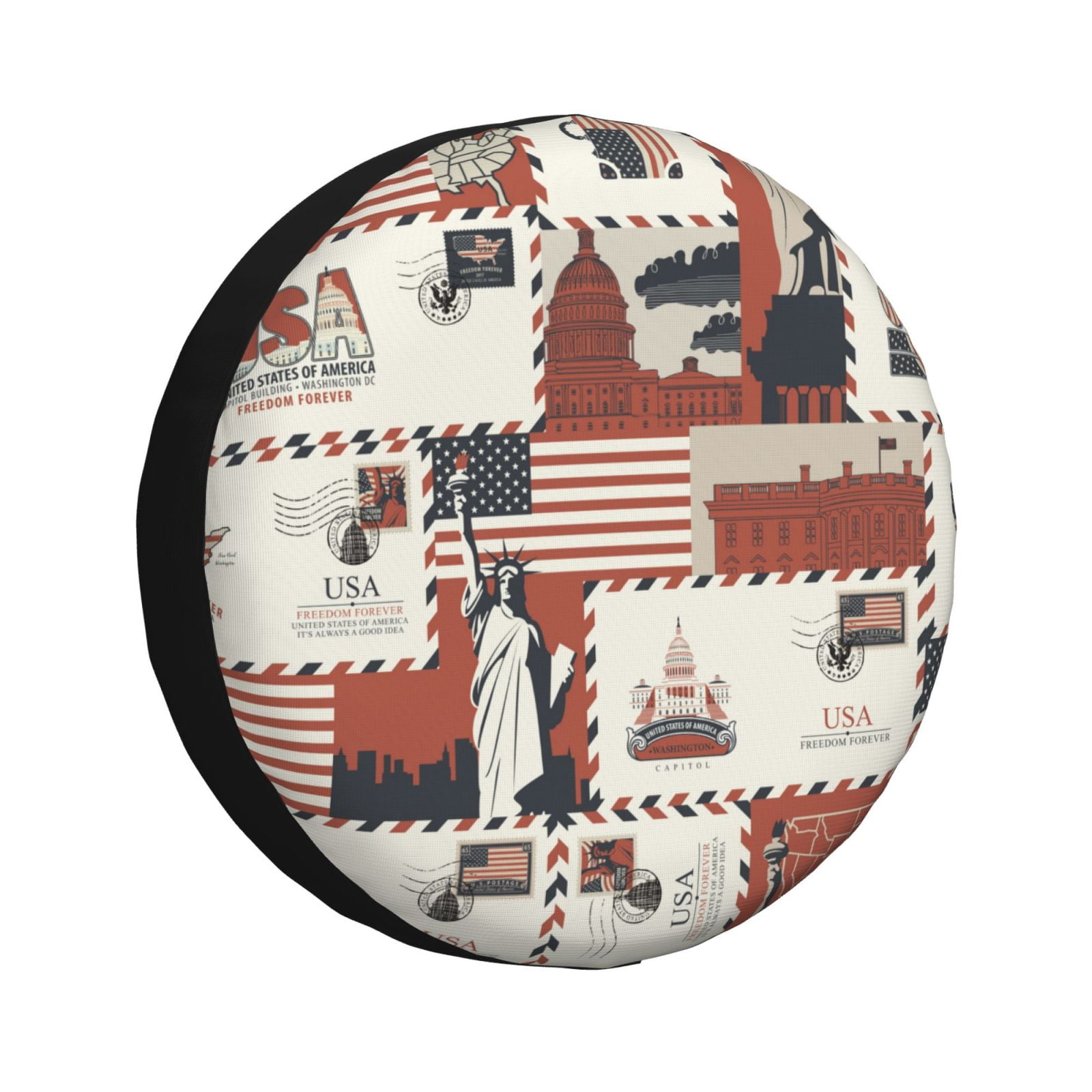 Universal Dog Paw Print Spare Tire Cover - Weatherproof Protector For Jeep, SUV, Truck & Camper Tires (14"-17")