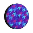 thumbnail image 1 of DouZhe Waterproof Spare Tire Cover, Classical English Checkered Houndstooth Prints Adjustable Wheel Covers Fit for Jeep Trailer RV SUV Car, 17 inch, 1 of 7