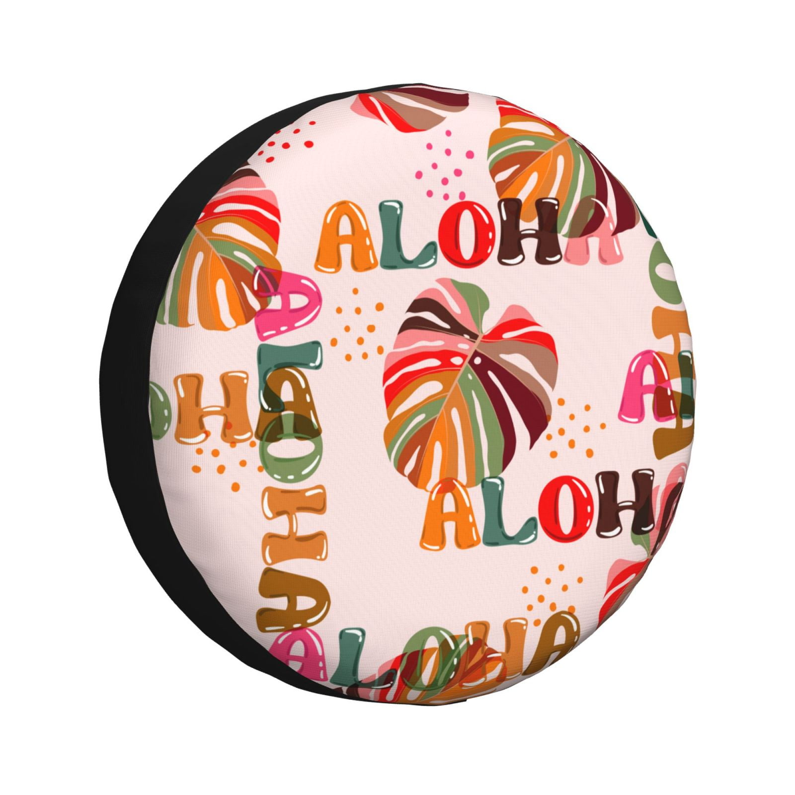 DouZhe Waterproof Spare Tire Cover, Colourful Hawaii Aloha Fashion