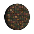 thumbnail image 1 of DouZhe Waterproof Spare Tire Cover, Ethnic Style Aztec Lines Prints Adjustable Wheel Covers Fit for Jeep Trailer RV SUV Car, 16 inch, 1 of 7